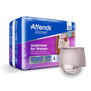 Attends® Discreet Women's Underwear, Level 5, Medium — Bag of 20