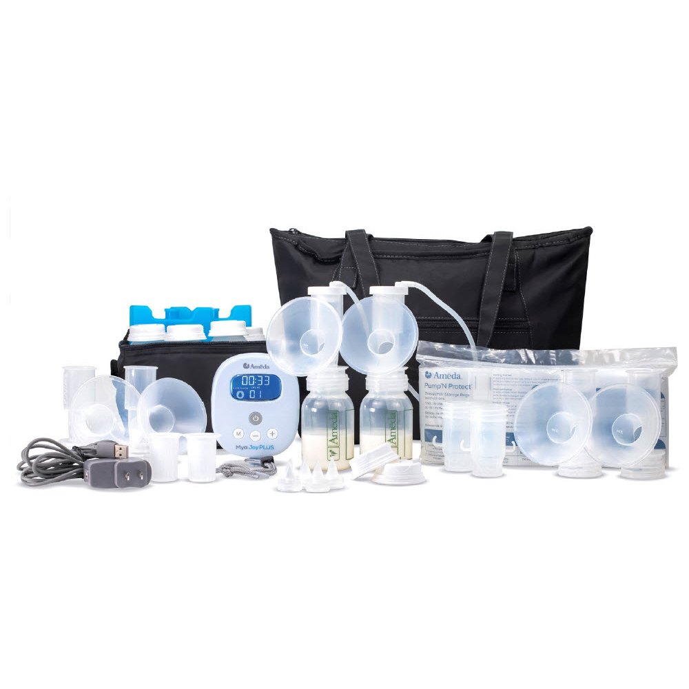 Ameda Mya Joy Plus Rechargeable, Quiet and Portable Double Breast Pump