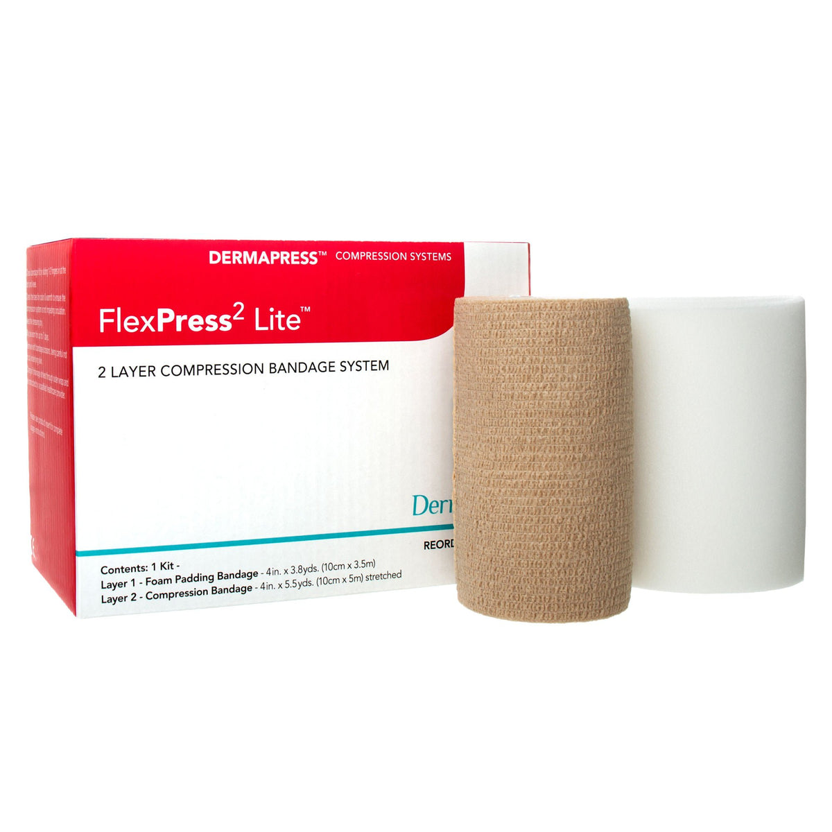 FlexPress2 Lite™ Self-adherent Closure Two-Layer Compression Bandage System