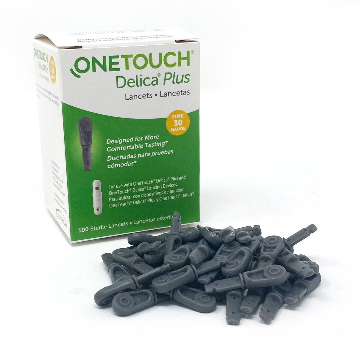 OneTouch® Delica® Plus Lancets, 30 Gauge — Box of 100