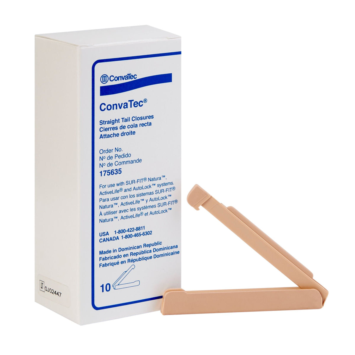 ConvaTec® Tail Closure Clamp — Box of 10