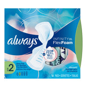 Always Infinity Super Pads with Wings, Size 2