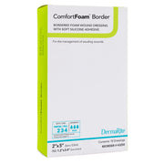 ComfortFoam™ Border Foam Wound Dressing with Soft Silicone Adhesive, 5 x 12.8 cm