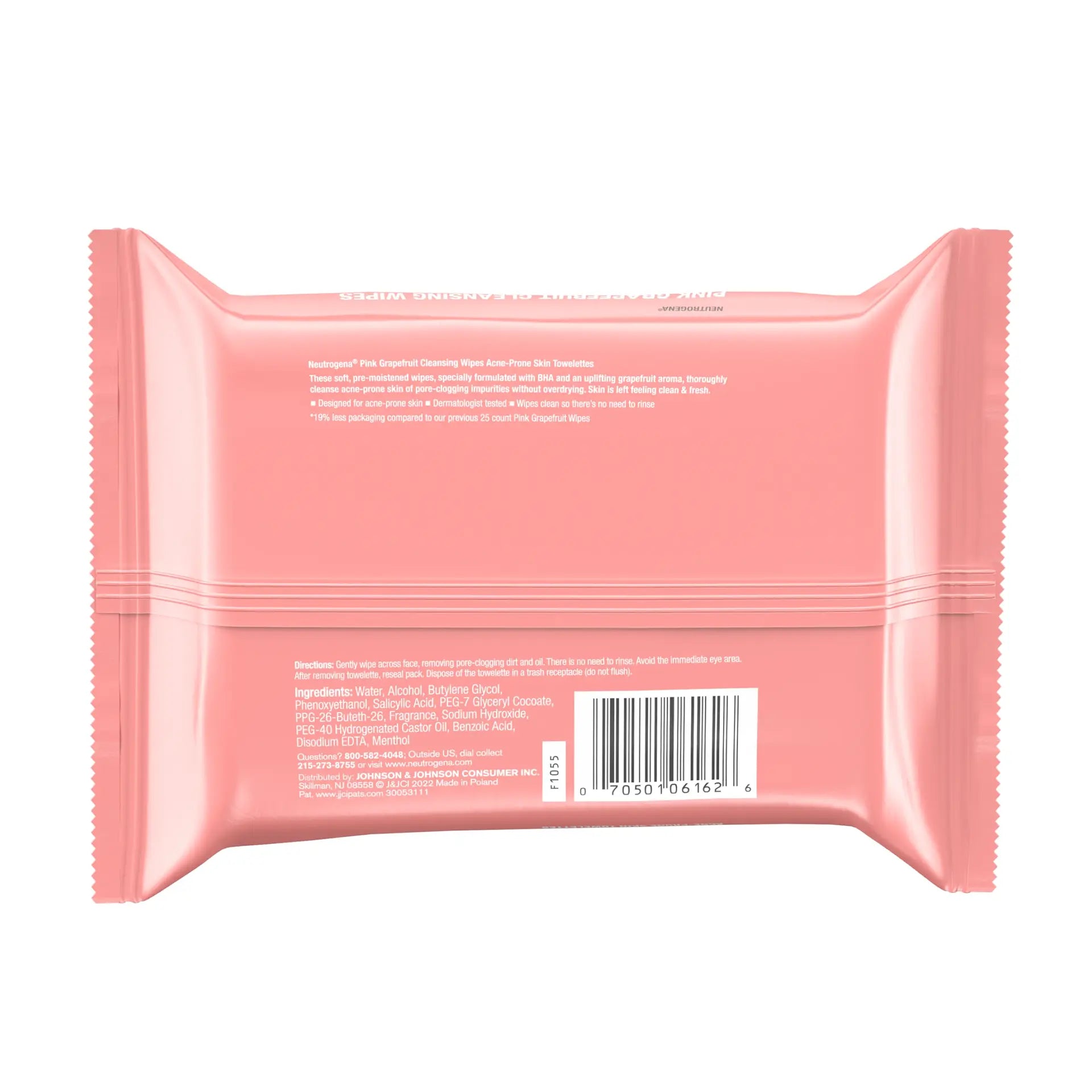 Neutrogena Cleansing Wipes Pink Grapefruit