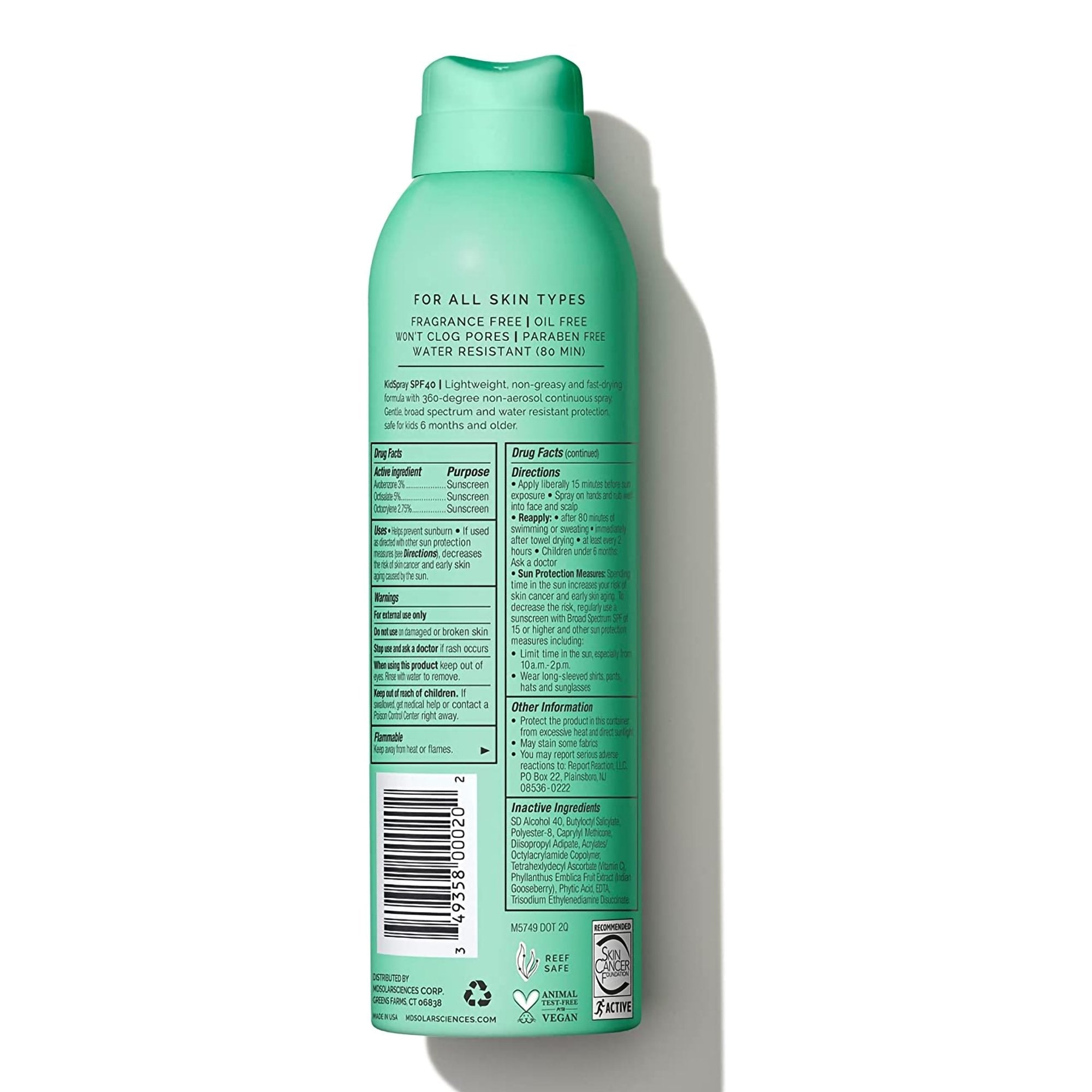 MDSolarSciences KidSpray SPF 40