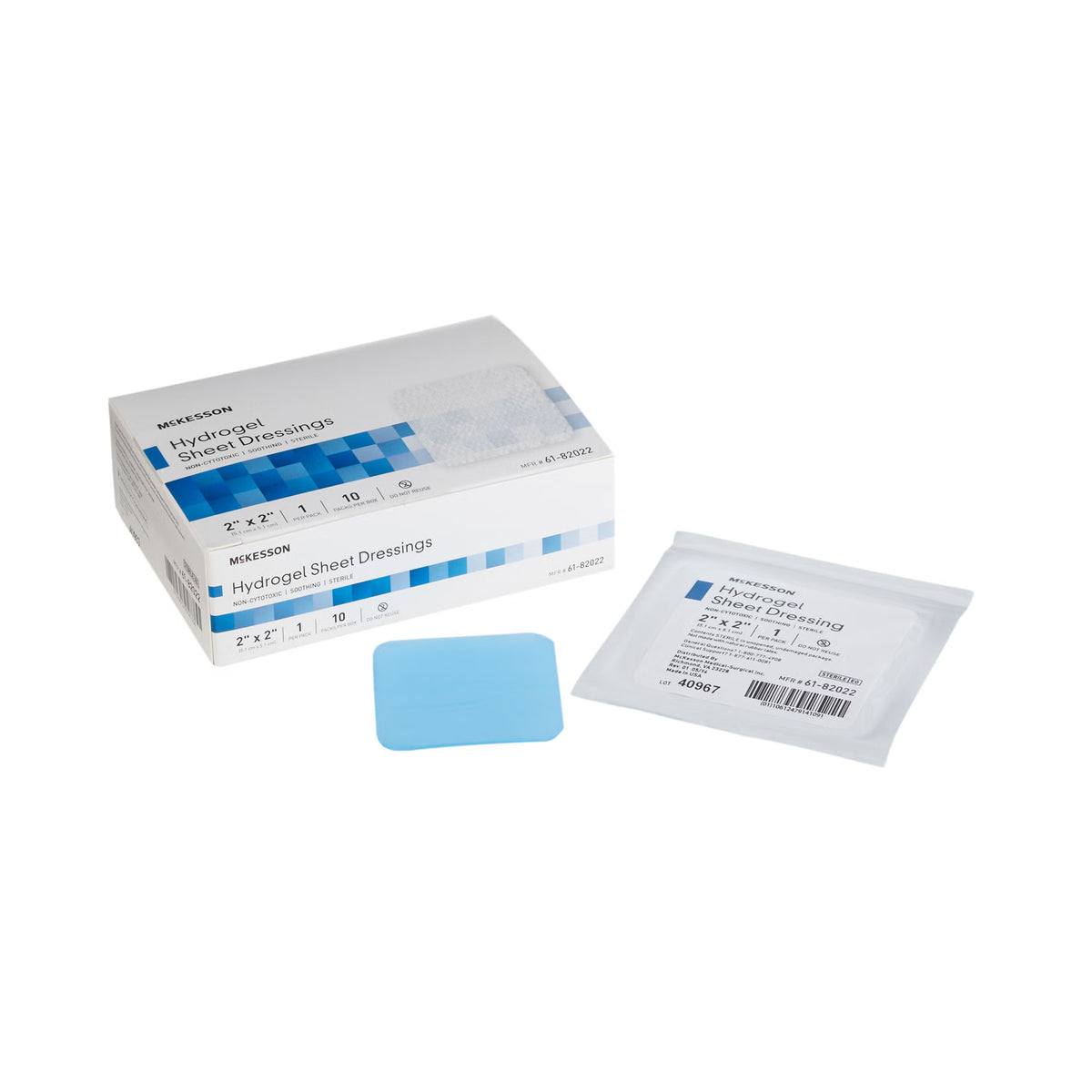 McKesson Hydrogel Dressing, 2 x 2 Inch — Box of 10
