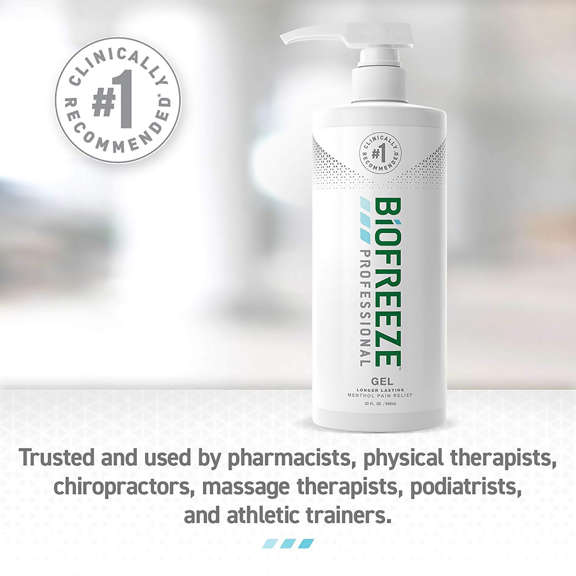 Biofreeze Professional 5% Menthol Topical Pain Relief 32oz Pump Bottle