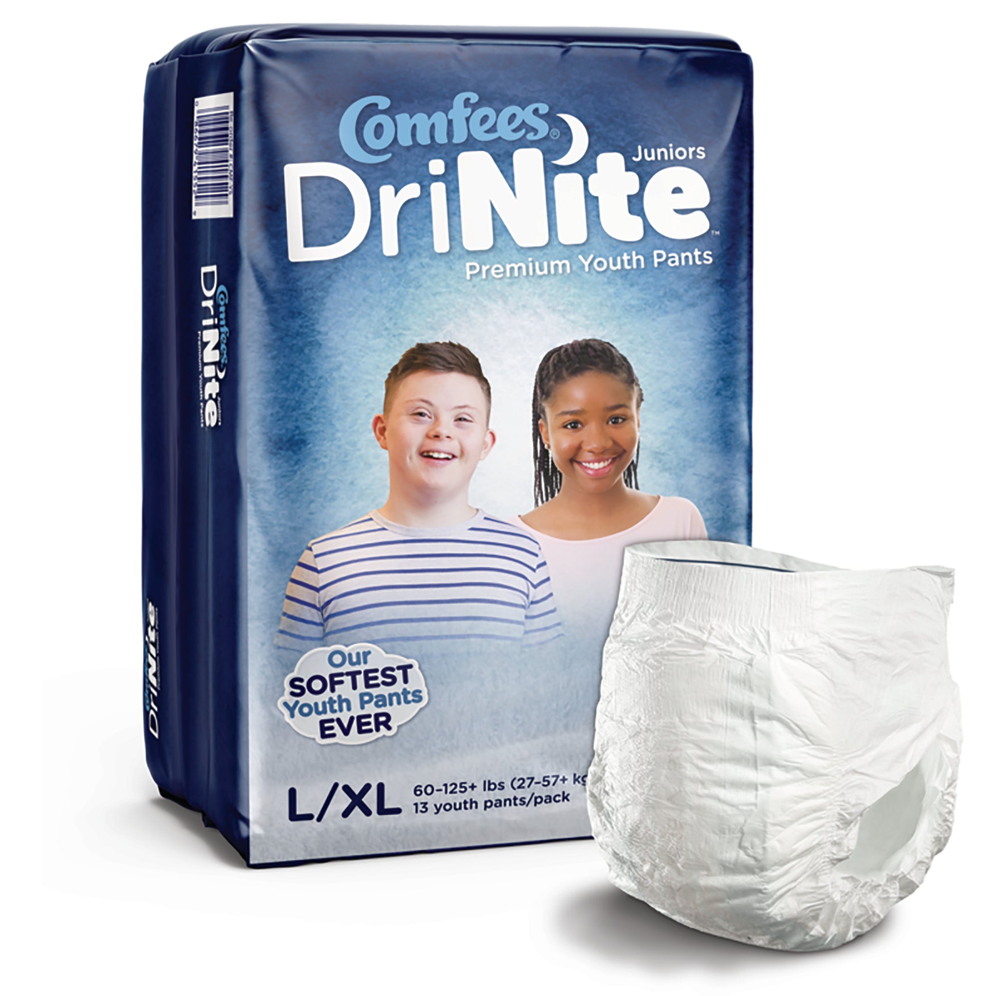 Comfees DriNite Juniors Absorbent Underwear, Large / Extra Large