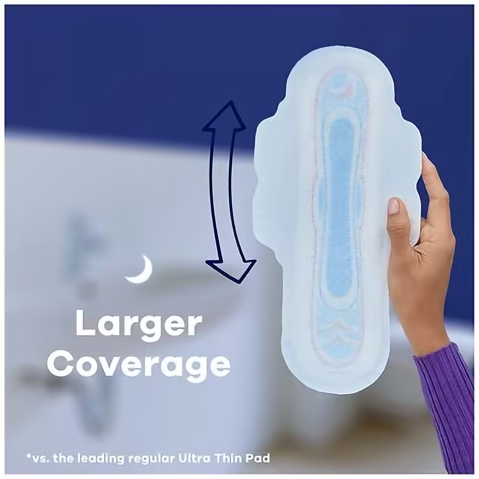Always Ultra Thin Pads Size 4 Overnight with Flexi-Wings