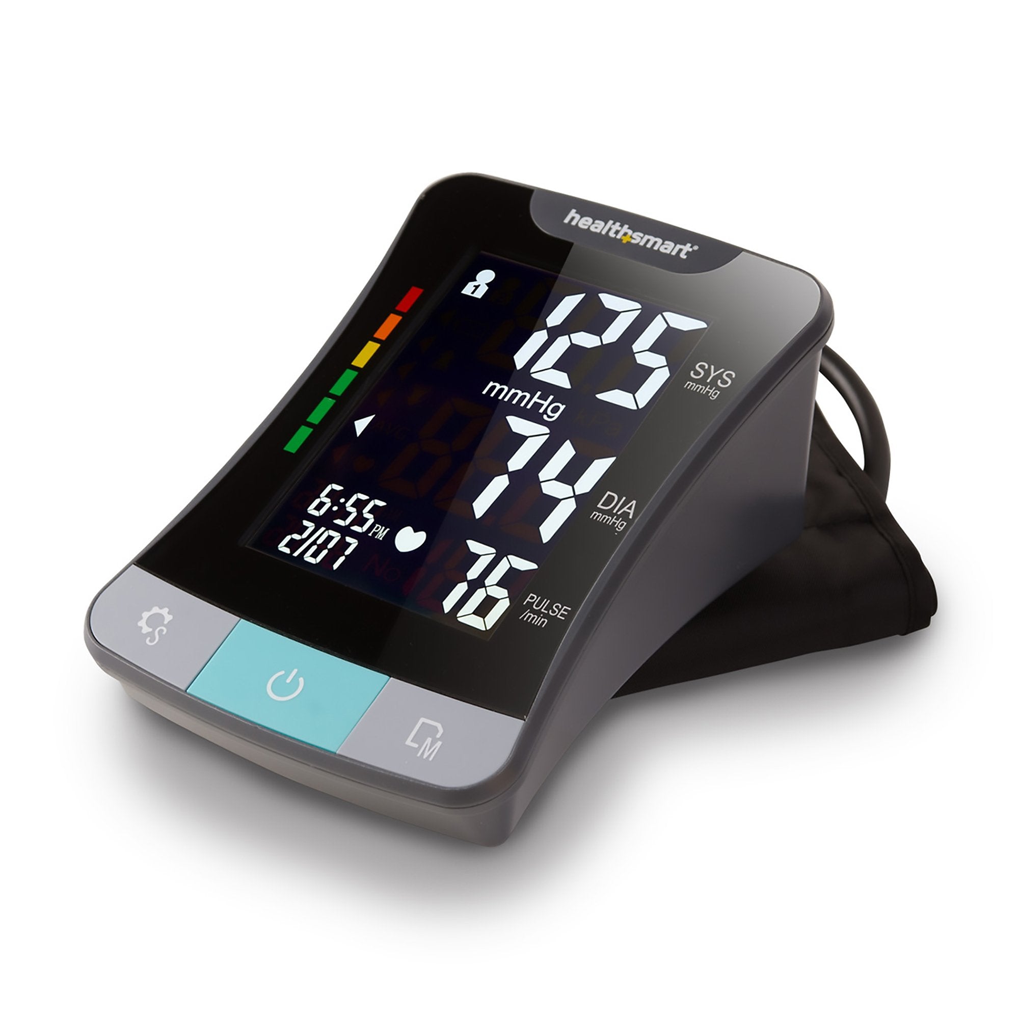Mabis One-Tube Blood Pressure Monitor, Digital, Black Cuff
