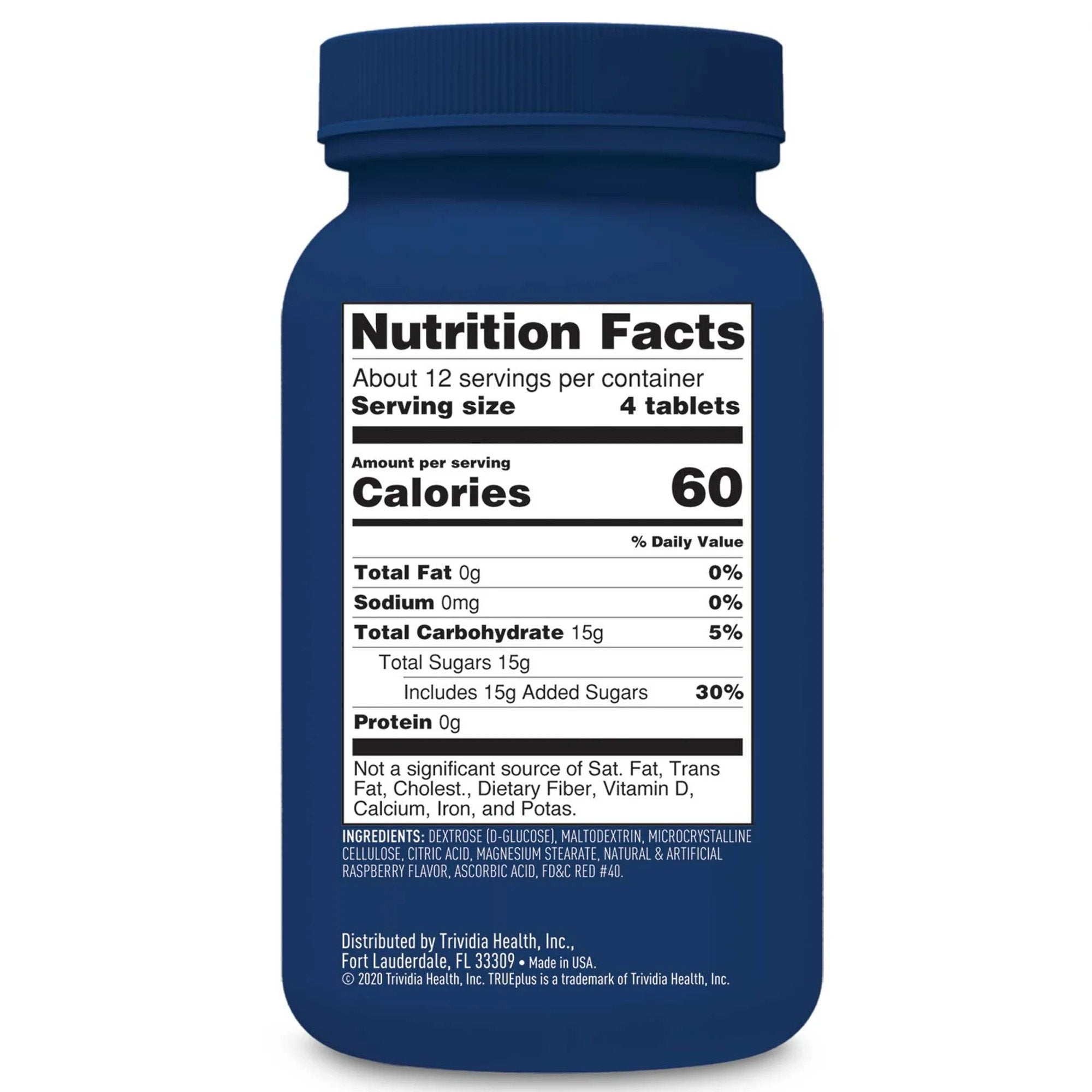 TRUEplus Raspberry Glucose Supplement