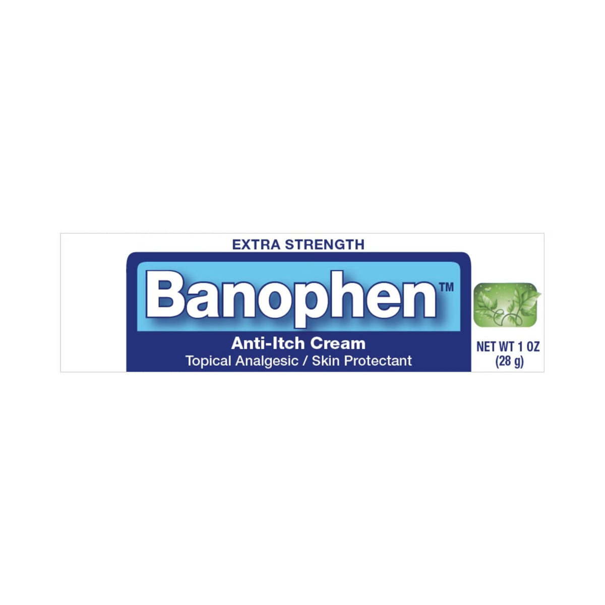 Banophen™ Diphenhydramine HCl / Zinc Acetate Itch Relief, 1 ounce tube