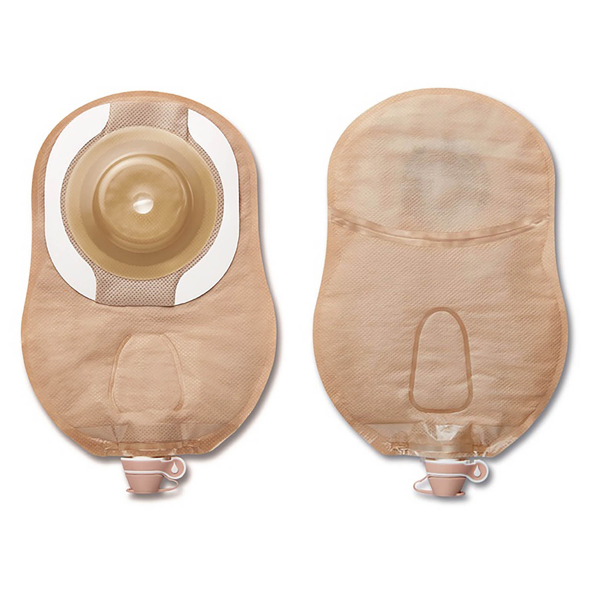 CeraPlus™ Soft Convex 1-Piece Ultra Clear Urostomy Pouch, Cut to fit up to 55 mm