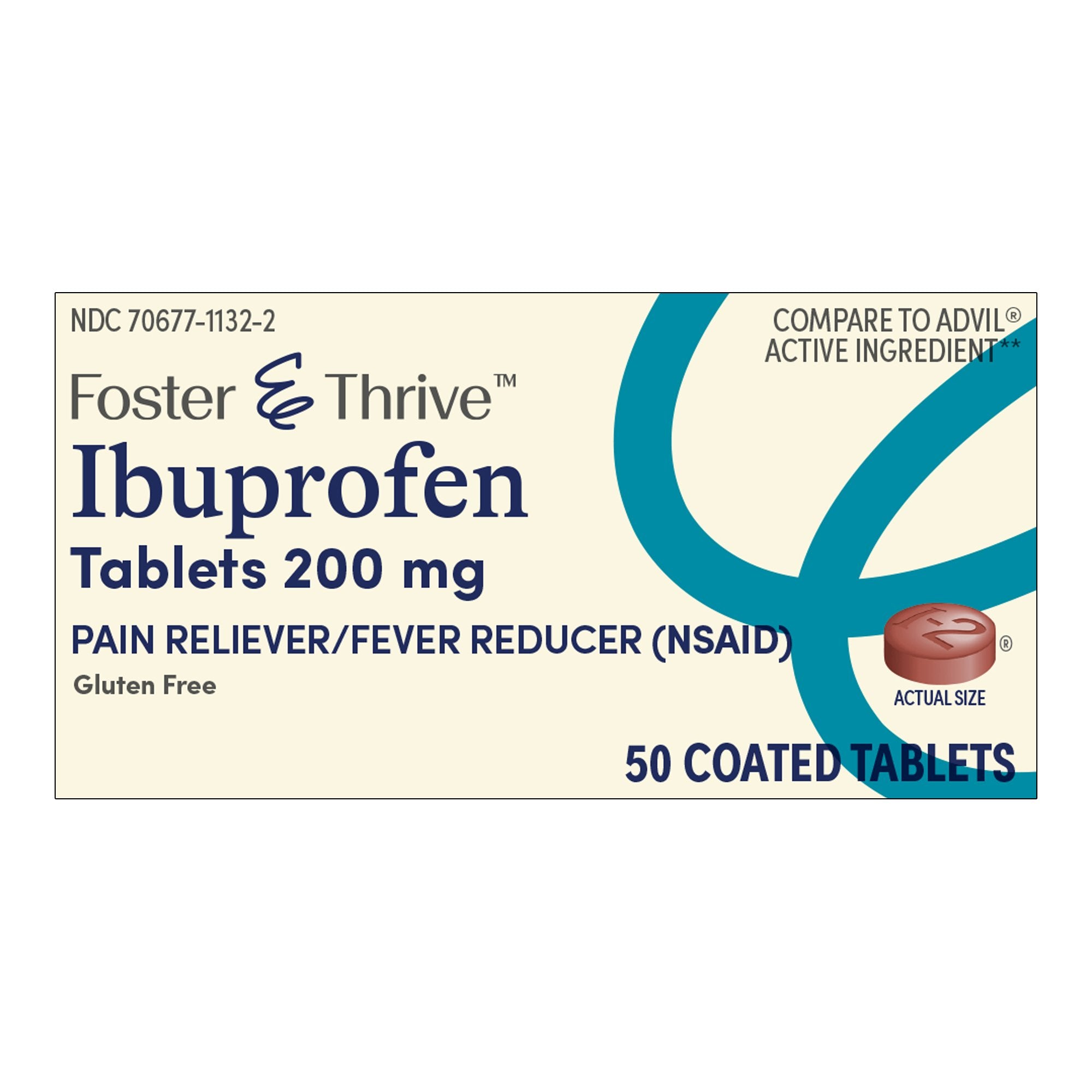 Foster & Thrive Ibuprofen 200 mg Coated Tablets