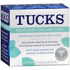 Tucks® Witch Hazel Hemorrhoid Relief — Box of 100