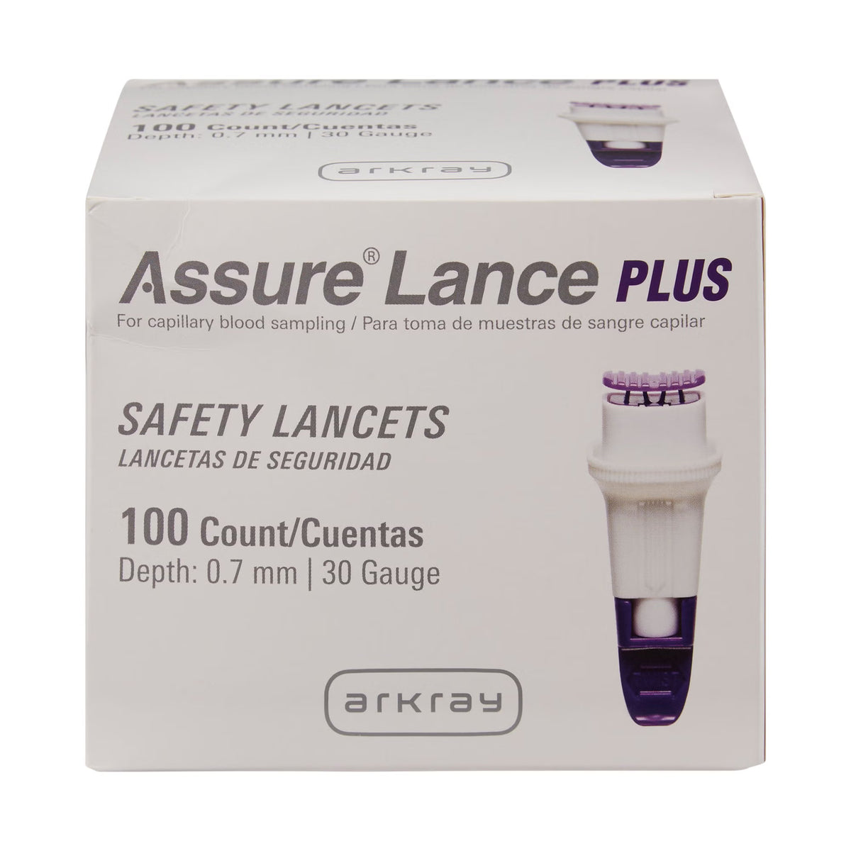 Assure® Lance Plus Safety Lancet — Box of 100