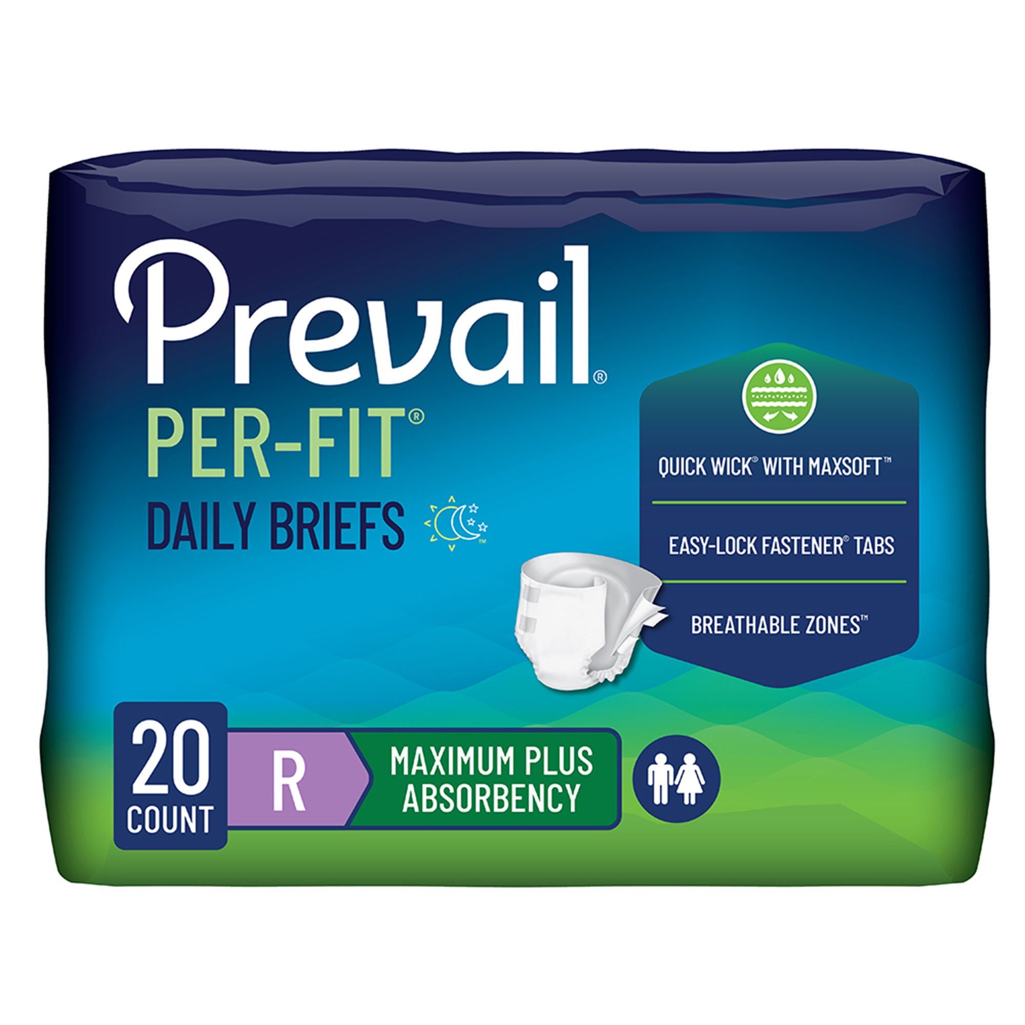 Prevail® Per-Fit® Maximum Incontinence Brief, Regular