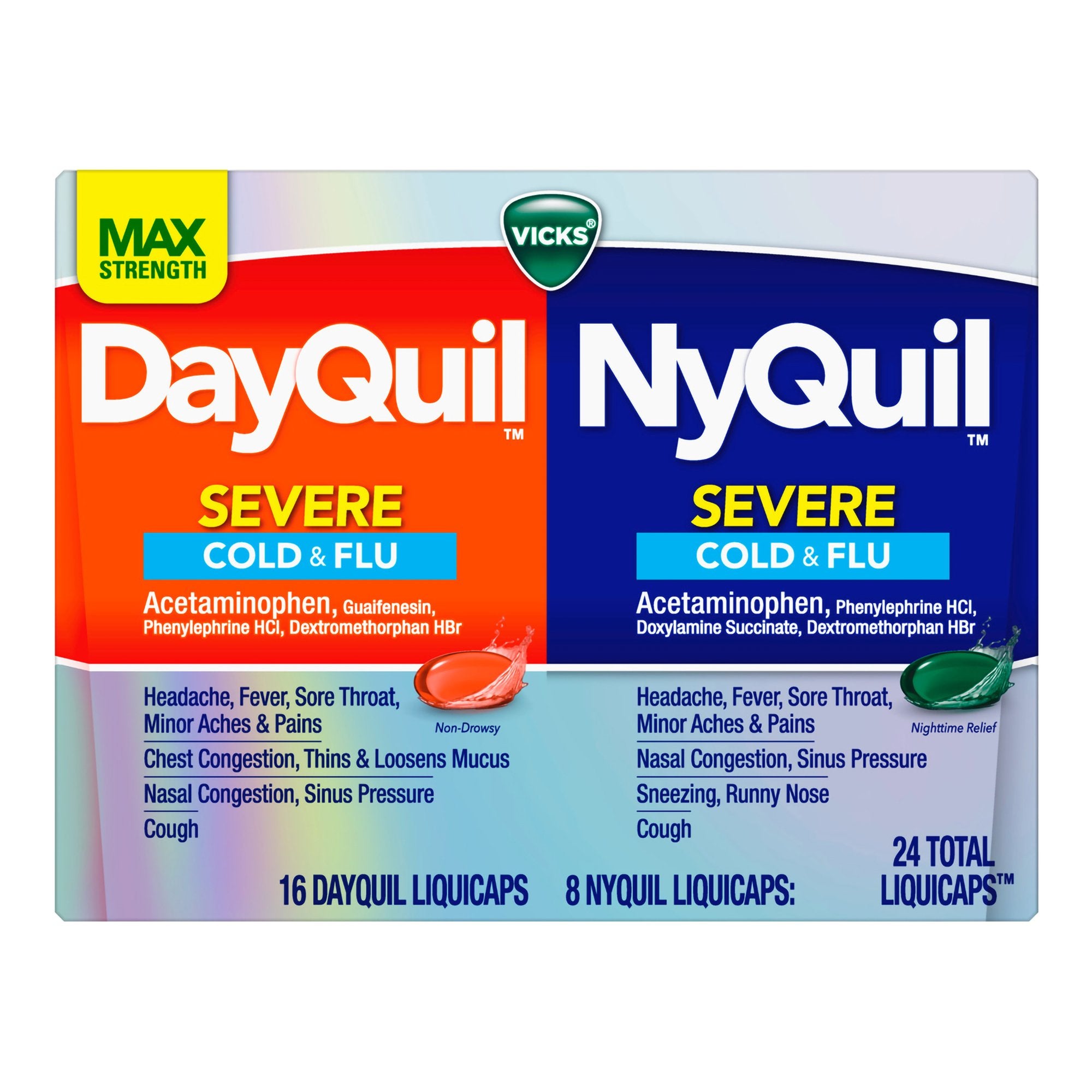 Vicks DayQuil/NyQuil Severe Cold & Flu LiquiCaps