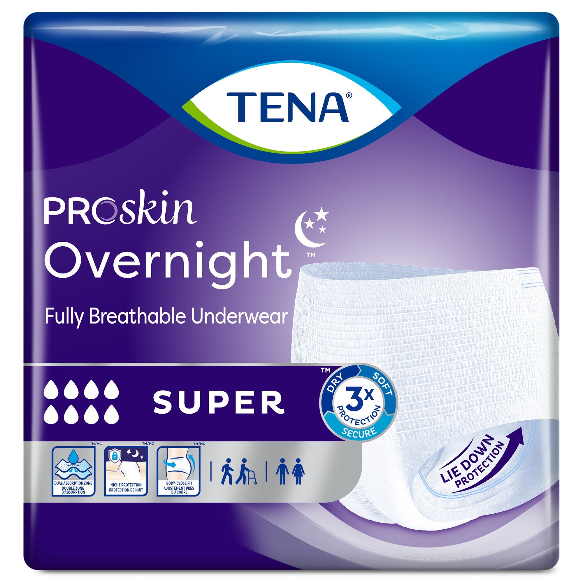 Tena ProSkin Overnight Super Fully Breathable Underwear