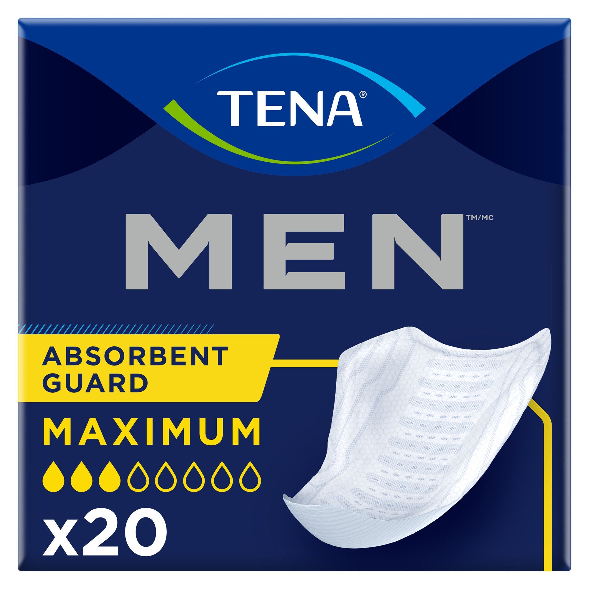 Tena MEN Maximum Guards Bladder Control Pad