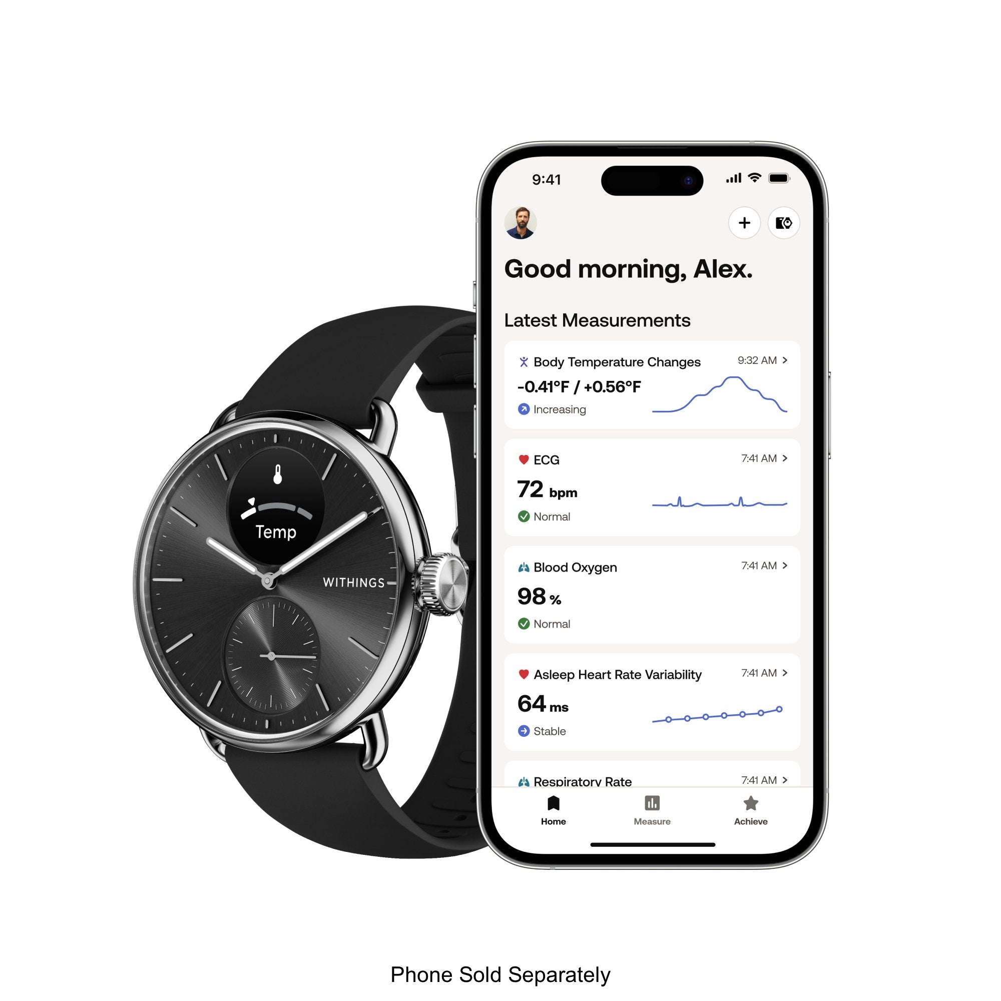 Withings ScanWatch 2 Smart 38mm Watch