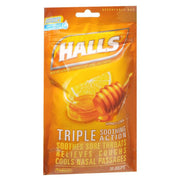 Halls Honey Lemon Flavor Cold and Cough Relief
