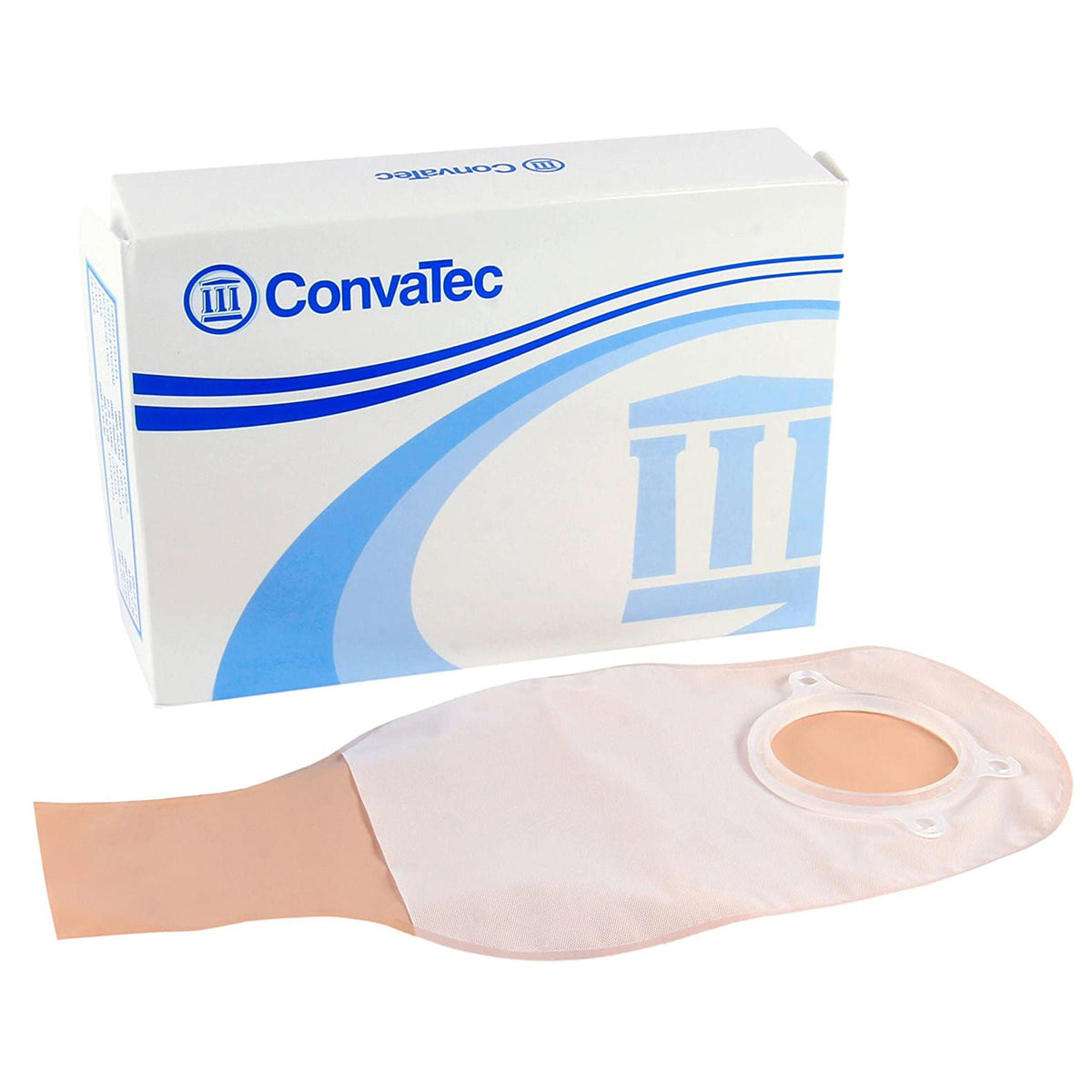 Sur-Fit Natura® Opaque Colostomy Pouch, 12-Inch Length, 2¼ Inch Flange — Box of 10