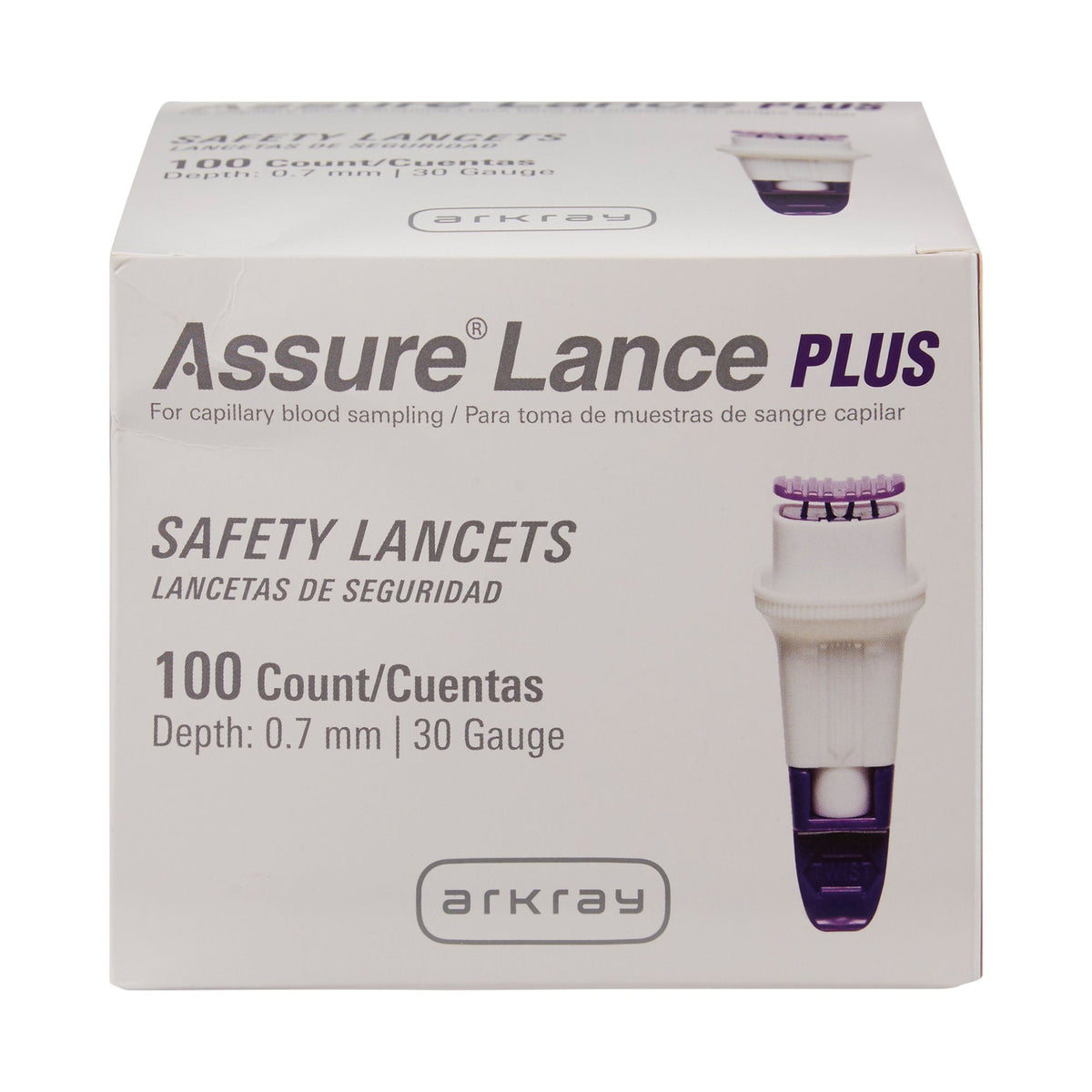 Assure® Lance Plus Safety Lancet — Box of 100