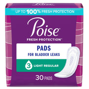 Poise Bladder Control Pads, Light Absorbency, Regular Length