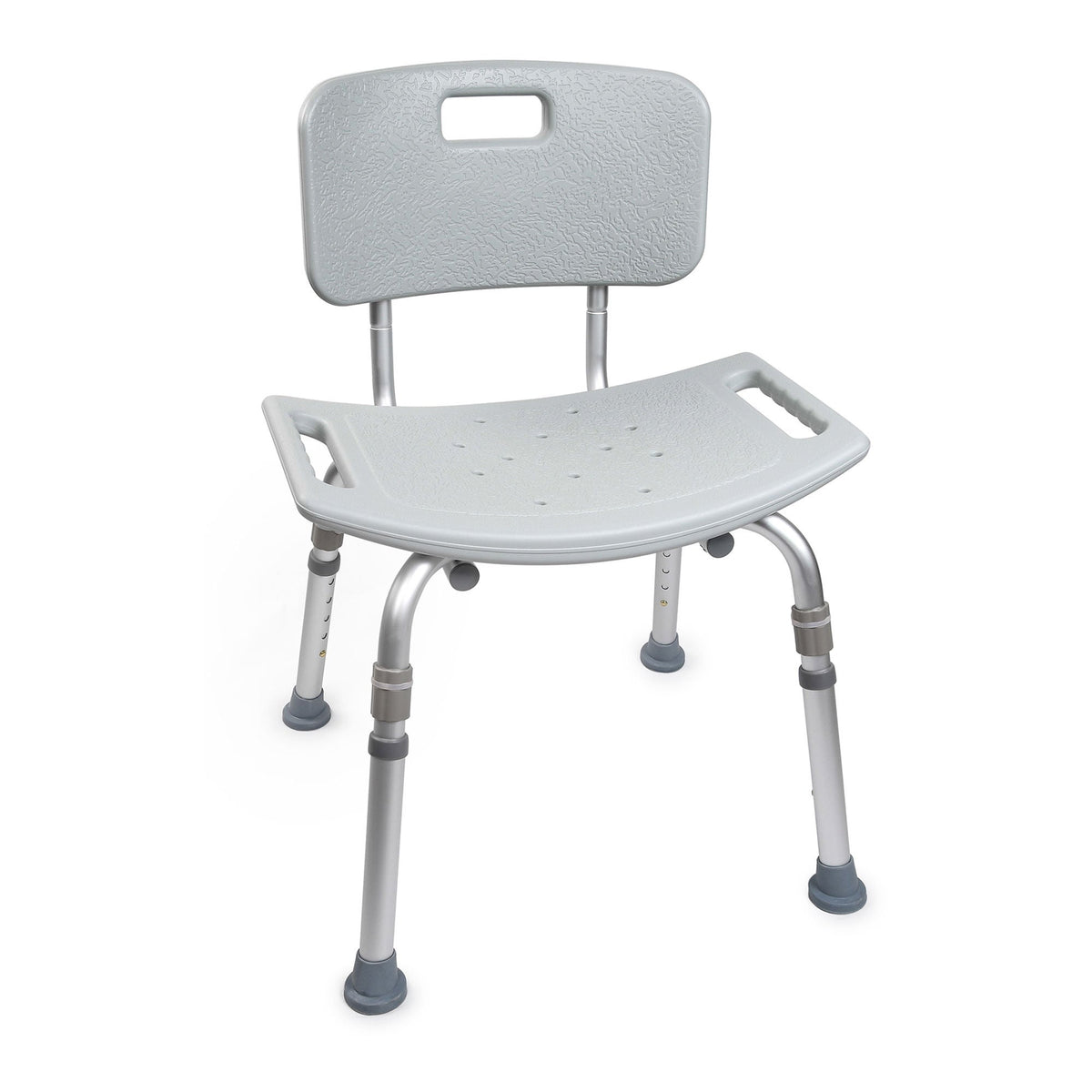 McKesson Removable Back Aluminum Bath Bench, 15.5 – 19.5 Inch, Gray — Case of 4