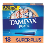Tampax® Pearl Tampons Super Plus Absorbency Unscented — Box of 18