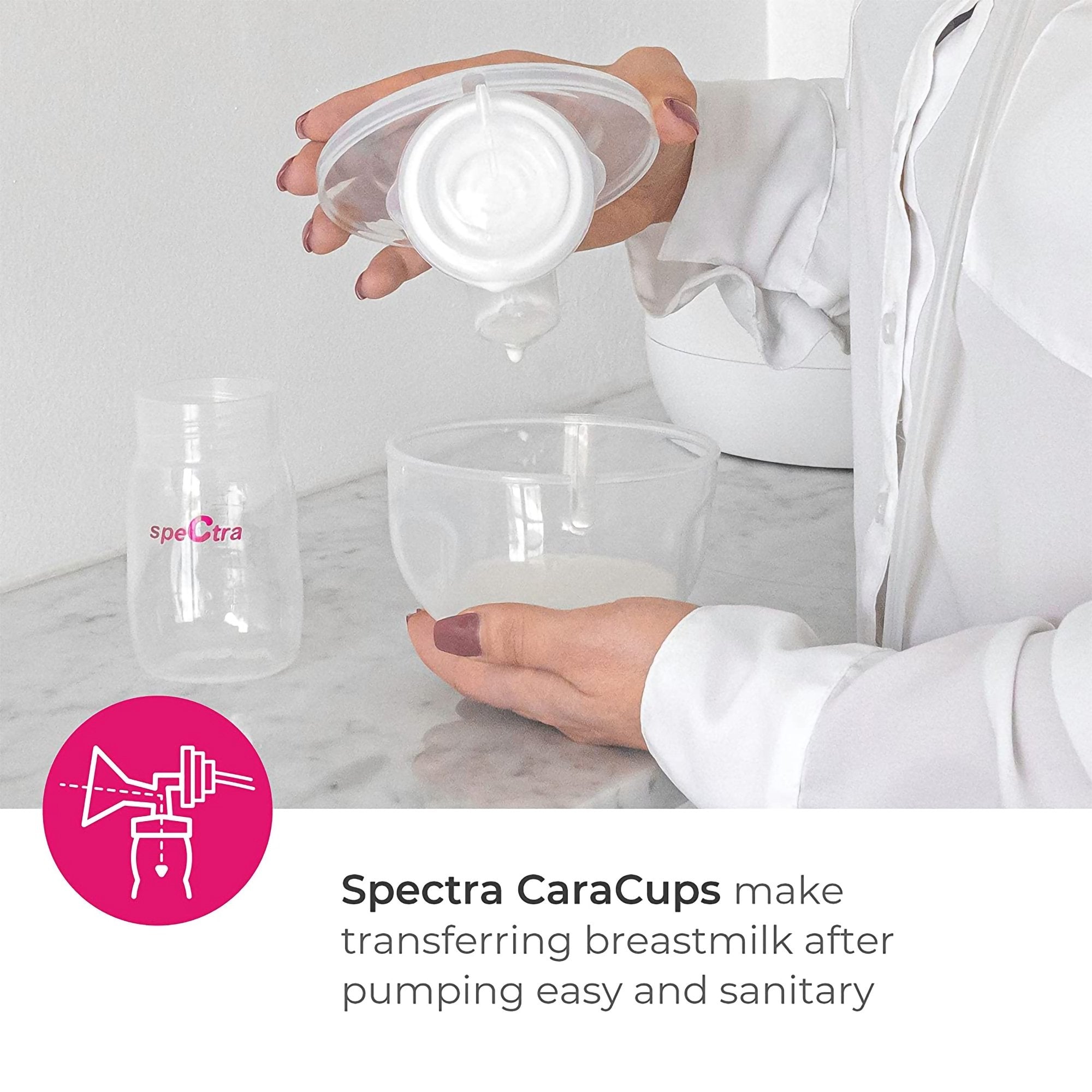 Spectra 24-mm CaraCups Wearable Milk Collection Kit for SpeCtra Breast Pumps