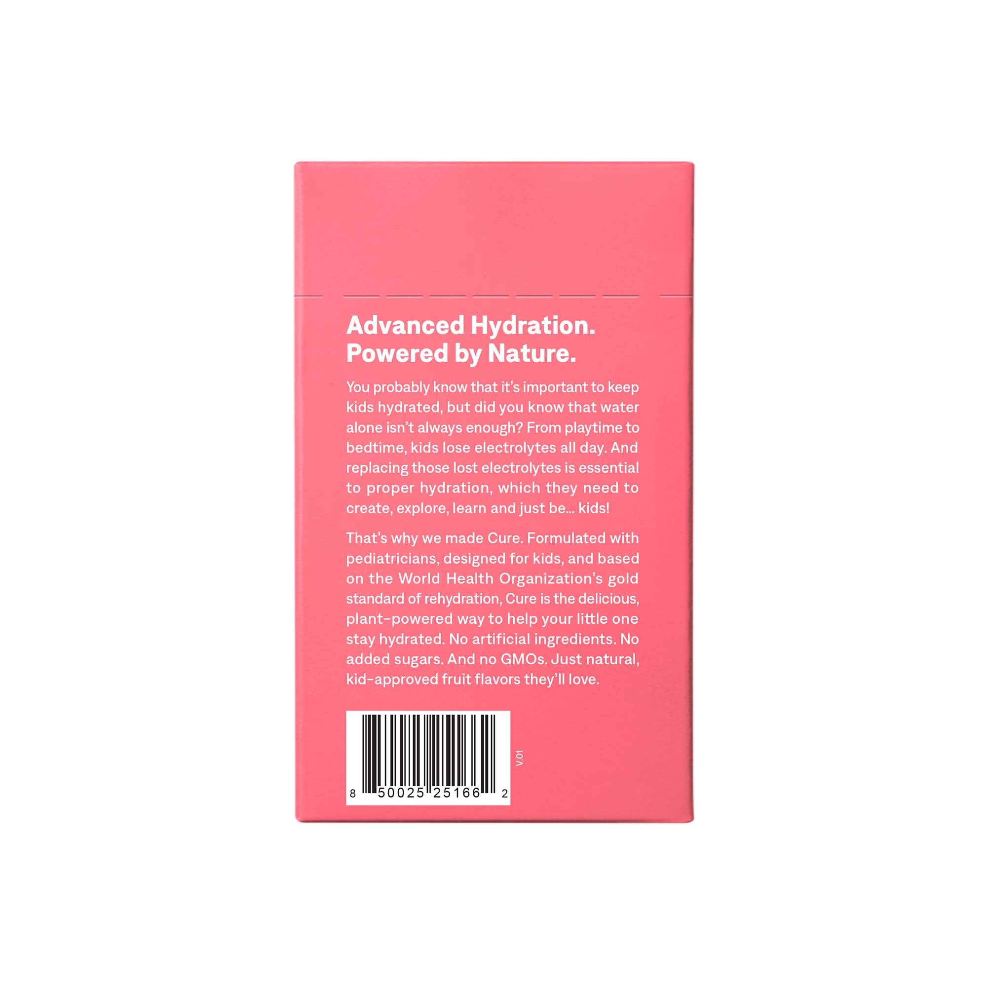 Cure Kids Pink Lemonade Electrolyte Drink Mix Packets