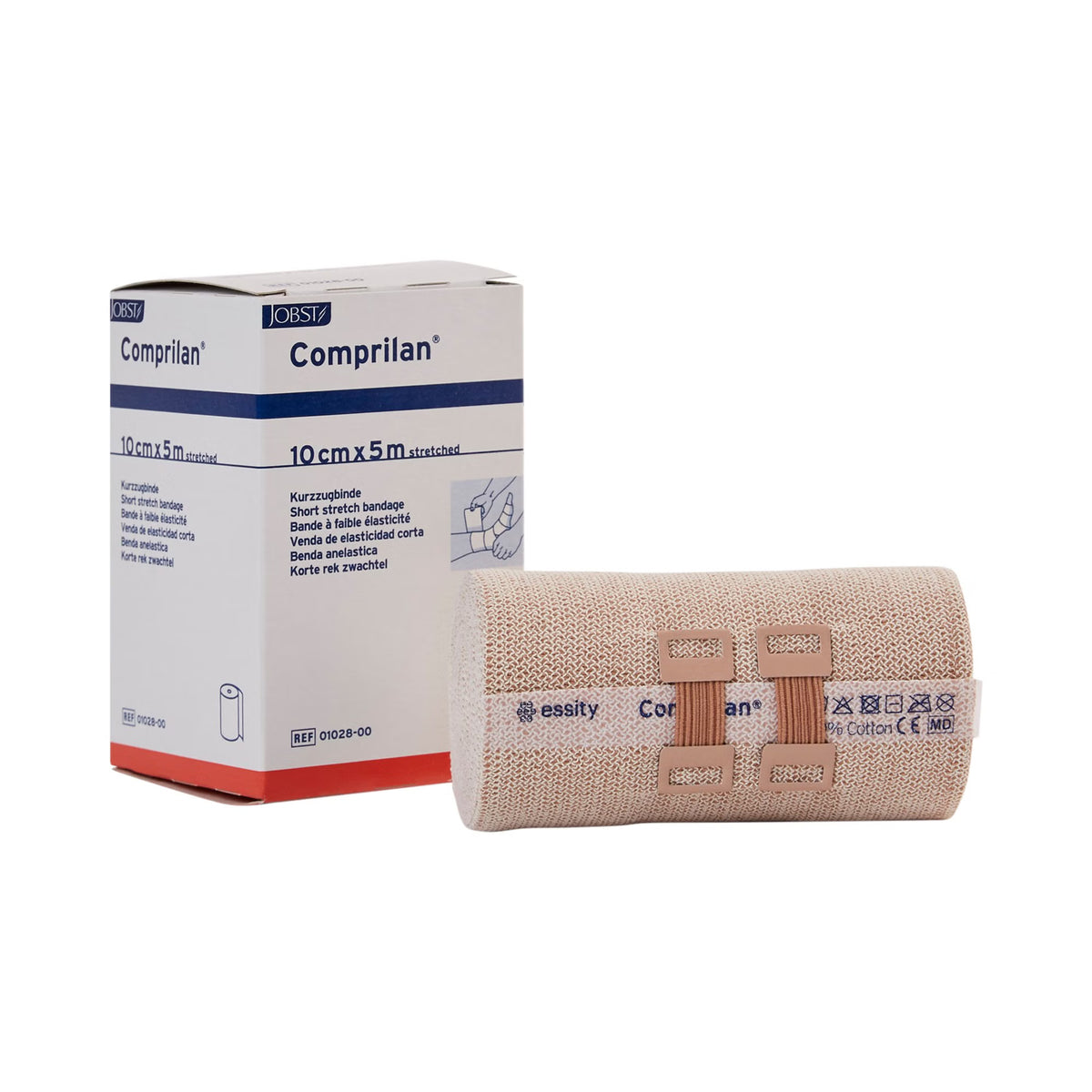 Comprilan® Clip Detached Closure Compression Bandage, 4 Inch x 5-1/2 Yard — Case of 20