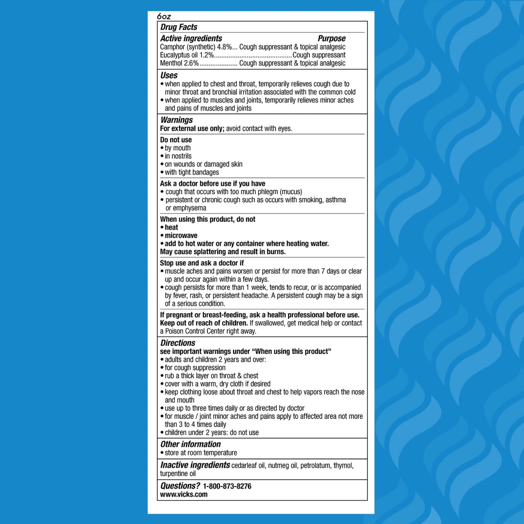 Vicks VapoRub Cough Suppressant Ointment