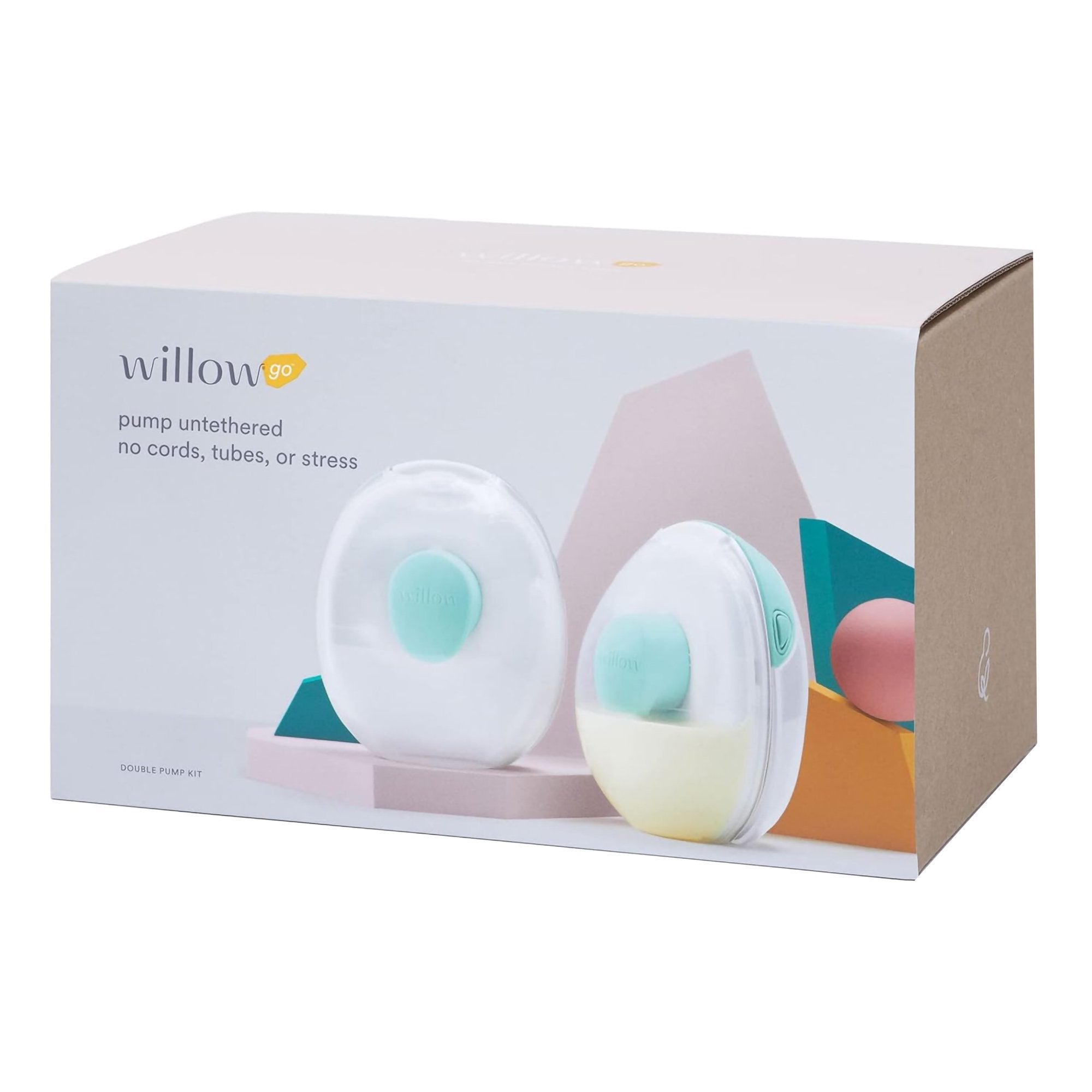Willow Go Wearable Double Electric Breast Pump Kit - Case