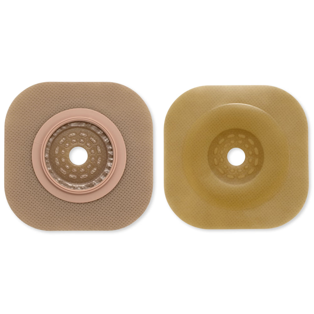 New Image™ Flat CeraPlus™ Skin Barrier, Up to 32mm Opening, 44 mm Flange, Green — Box of 5