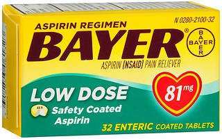 Bayer Low Dose Safety Coated Aspirin 81 mg Tablets