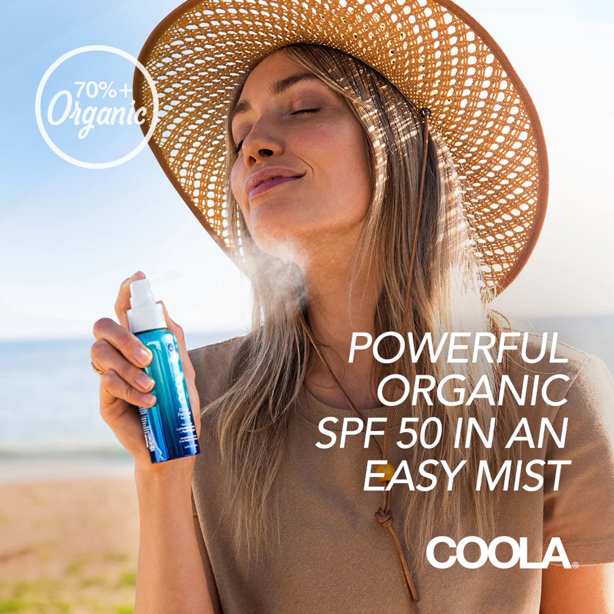 Coola Classic Face Mist SPF 50 Sunscreen with Plant Protection