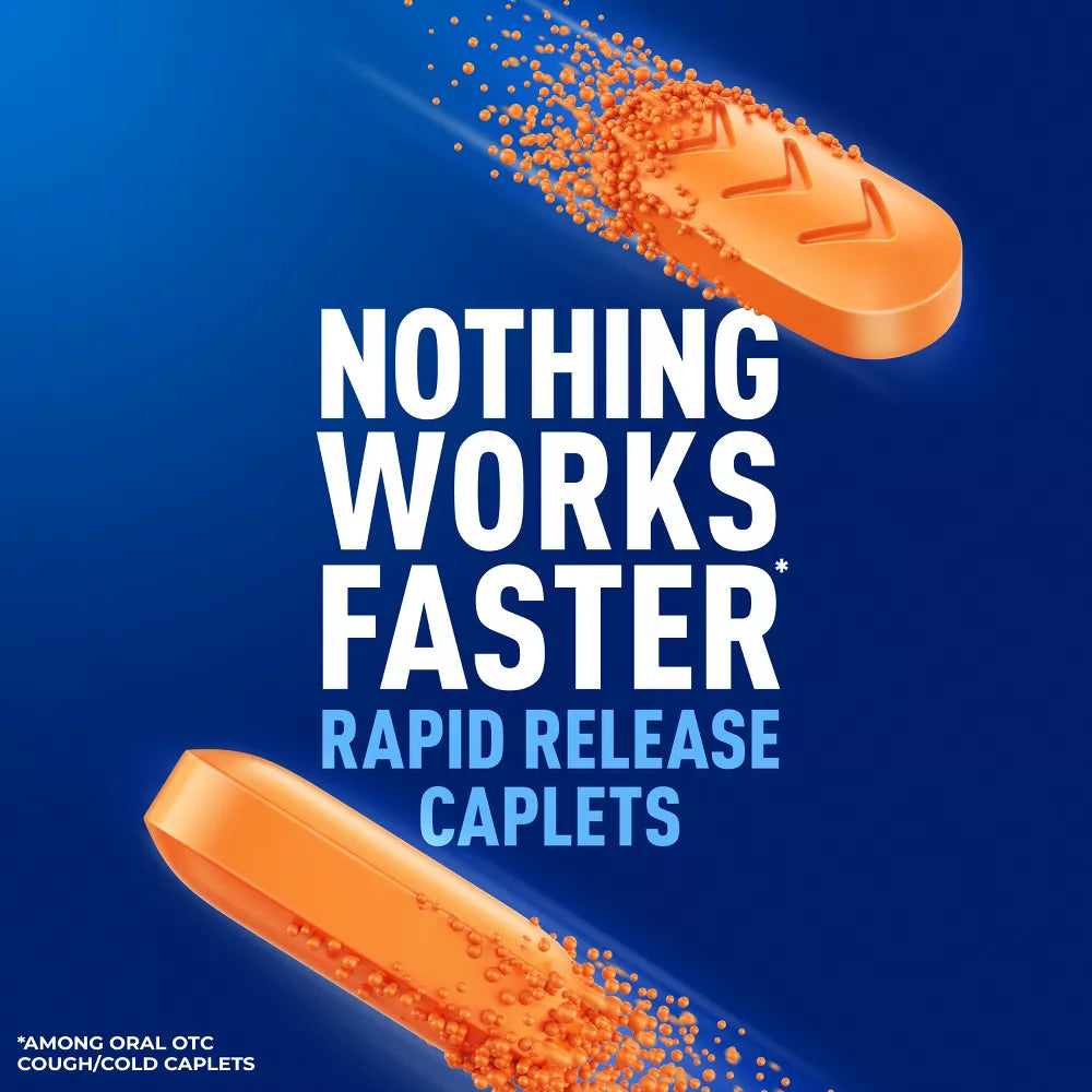 Mucinex Rapid + Clear for Pain, Headache, and Mucus Congestion Caplets