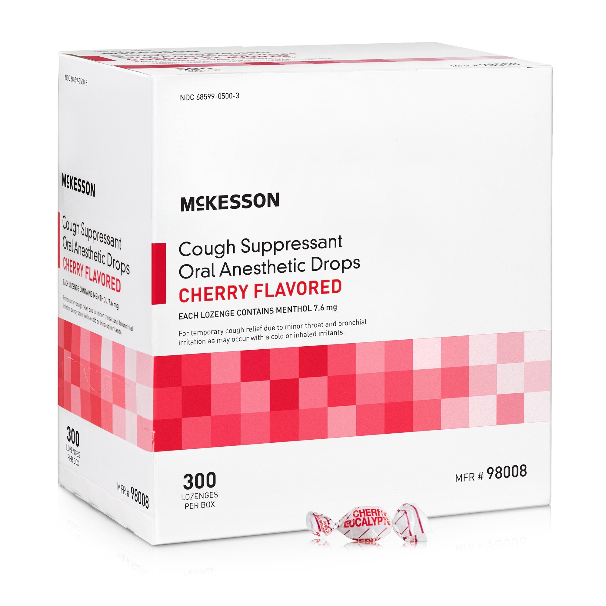 McKesson Cold and Cough Relief Lozenges, Cherry 300-pack