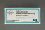 Suppositoria Acetaminophen Pain Relief Rectal Suppositories — Box of 12