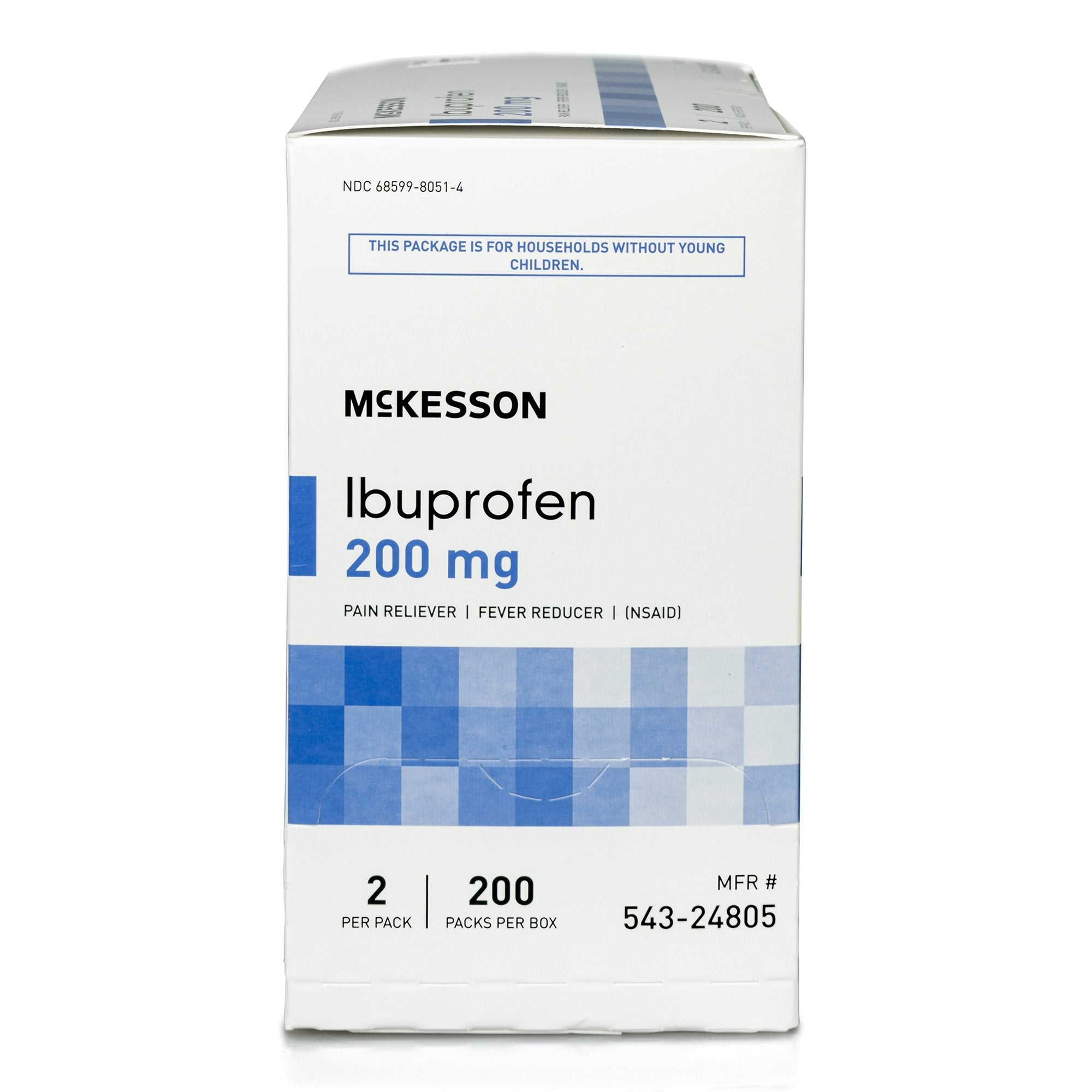 McKesson Ibuprofen Pain Relief, 200 packet box