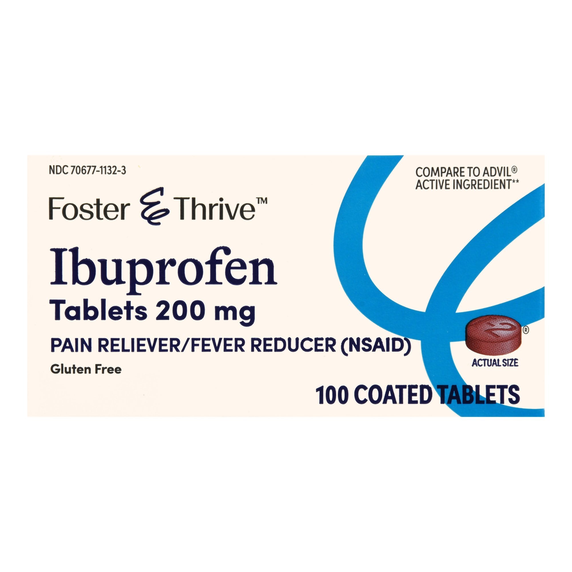 Foster & Thrive Ibuprofen 200 mg Coated Tablets