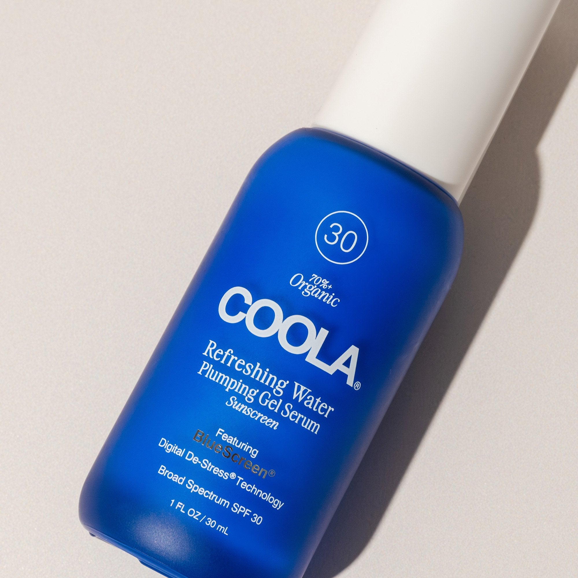 Coola Refreshing Water SPF 30 Plumping Gel Serum Sunscreen with BlueScreen