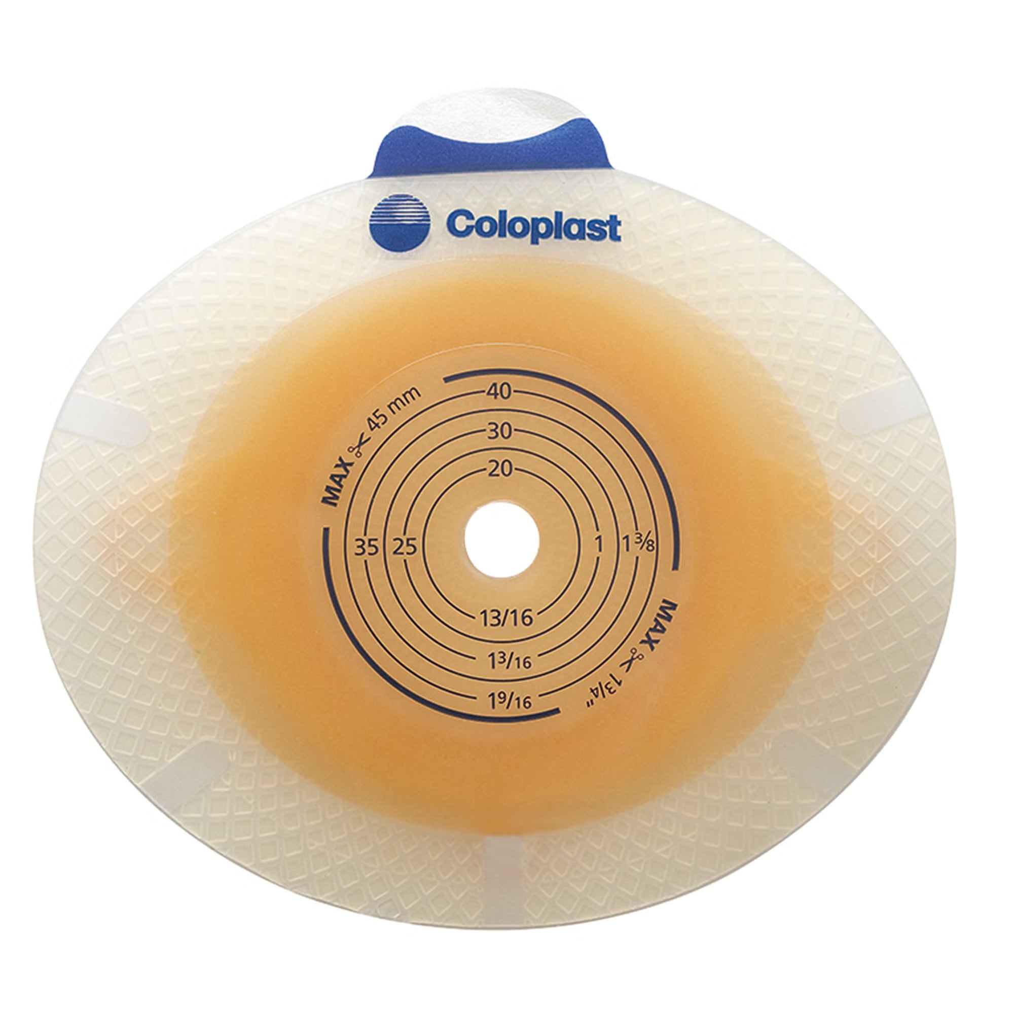 SenSura® Click Flat Ostomy Barrier, 25 mm Stoma Opening, Green Match
