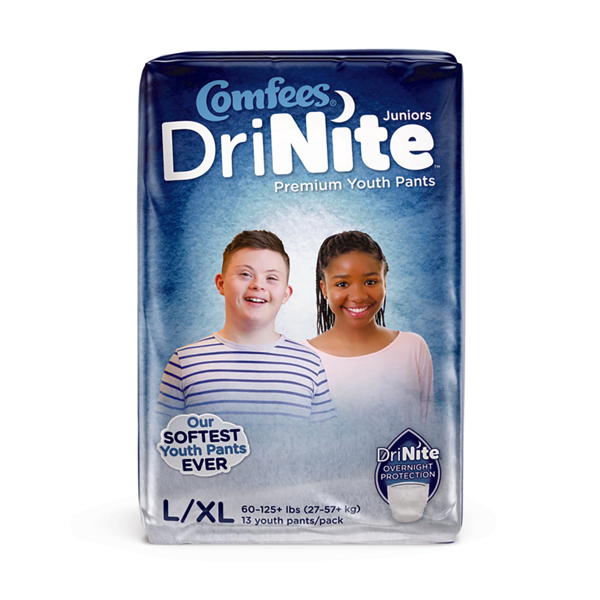 Comfees DriNite Juniors Absorbent Underwear, Large / Extra Large