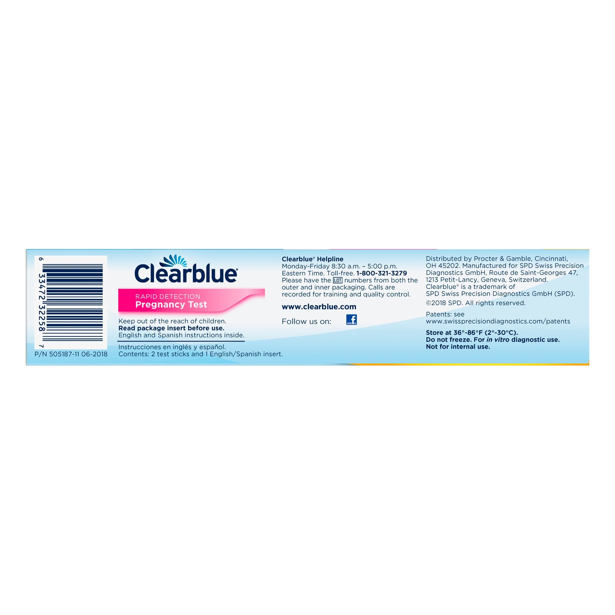 Clearblue hCG Pregnancy Home Device Reproductive Health Test Kit