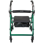 McKesson Folding Aluminum Four-Wheel Rollator, Green