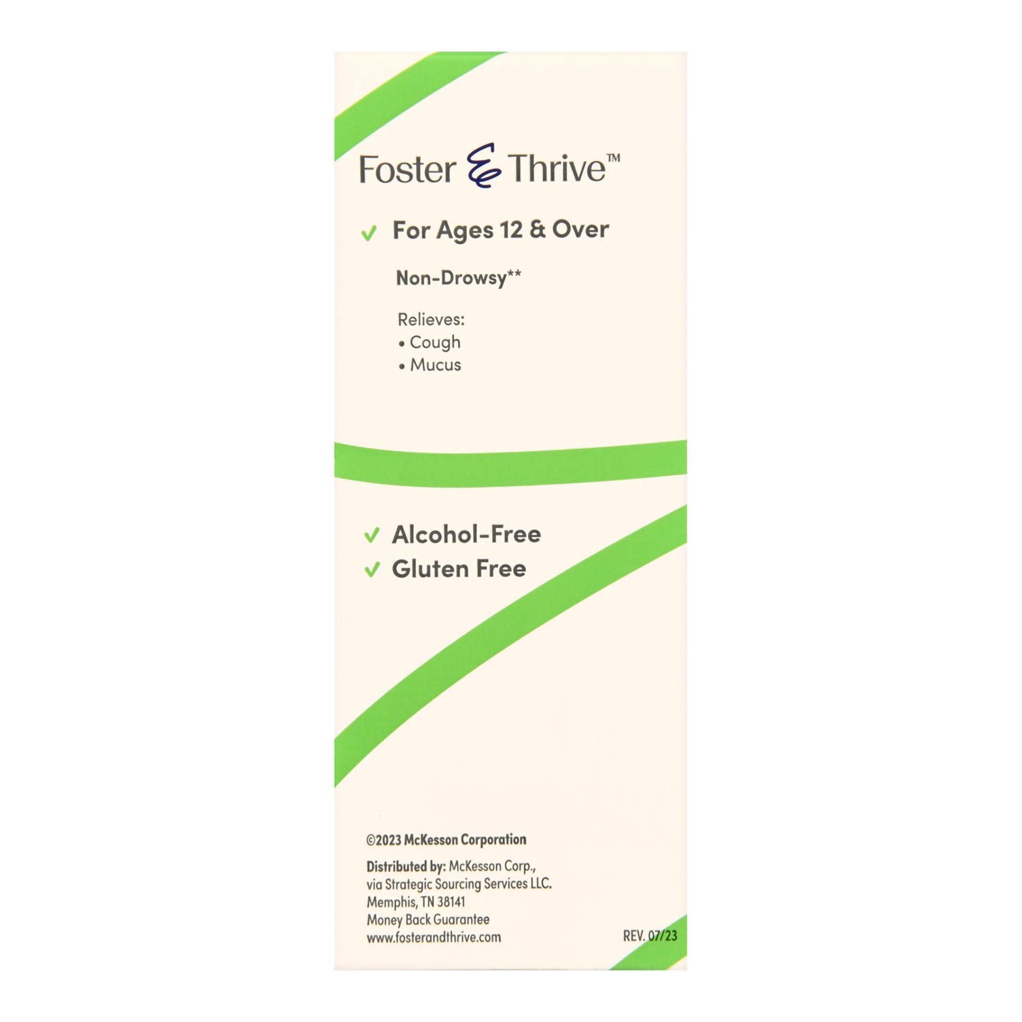 Foster & Thrive Adult Tussin DM Liquid, Raspberry Flavor